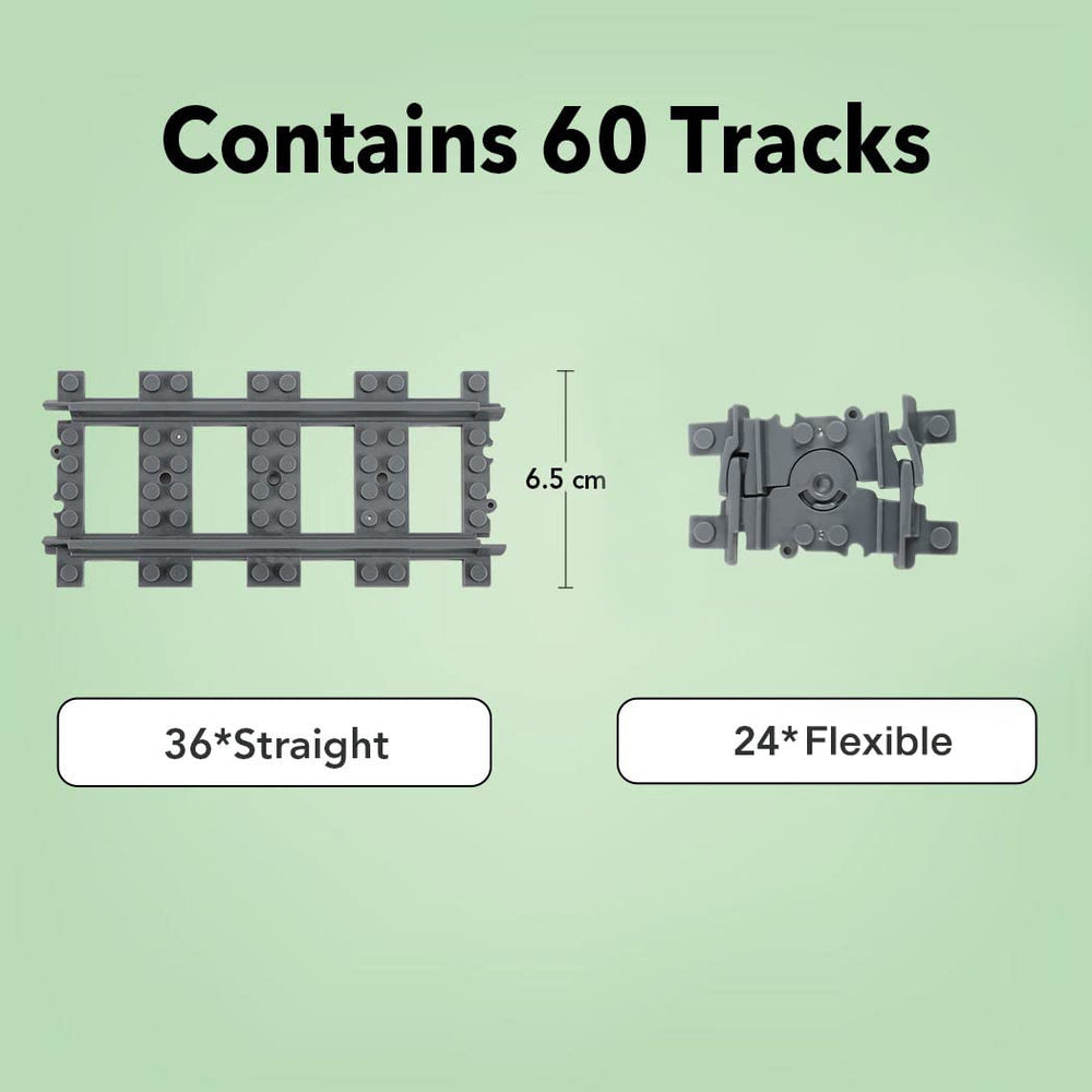 Etarnfly city train tracks flexible section for curved routes and versatile layouts.