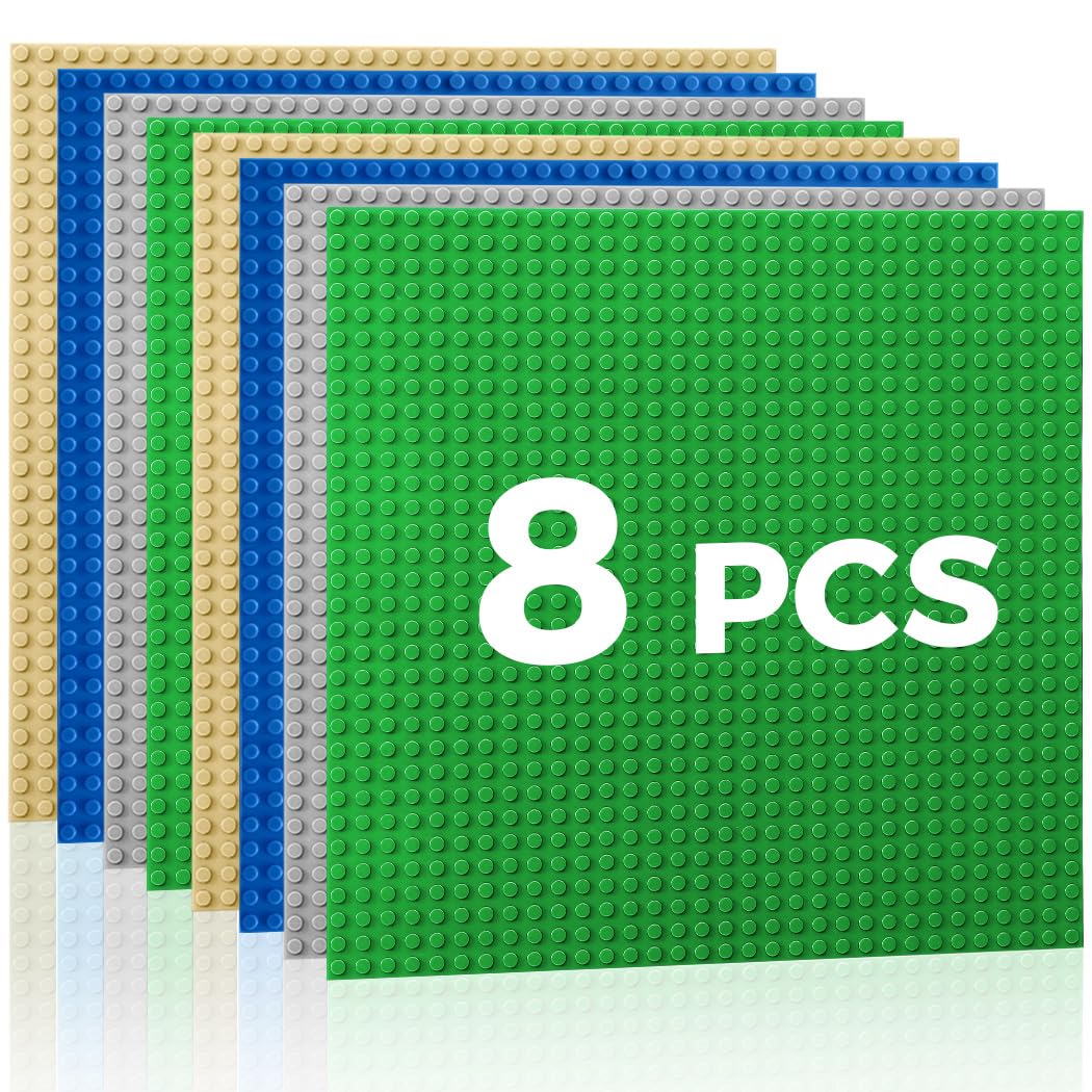 Etarnfly Classic Baseplates 8-pack 10x10 top view for easy grid-based building