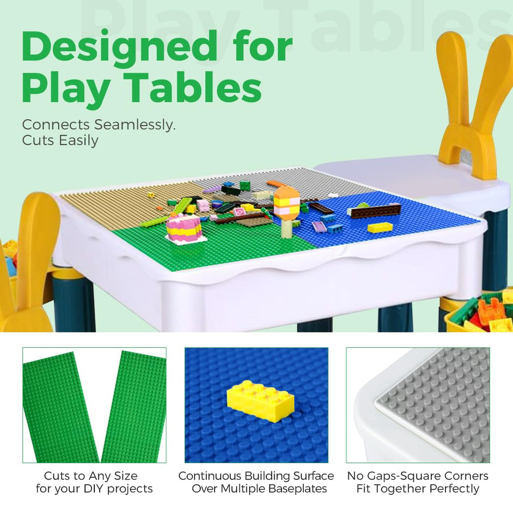 Etarnfly Classic Baseplates 8-pack ABS plastic close-up highlights durable safety features