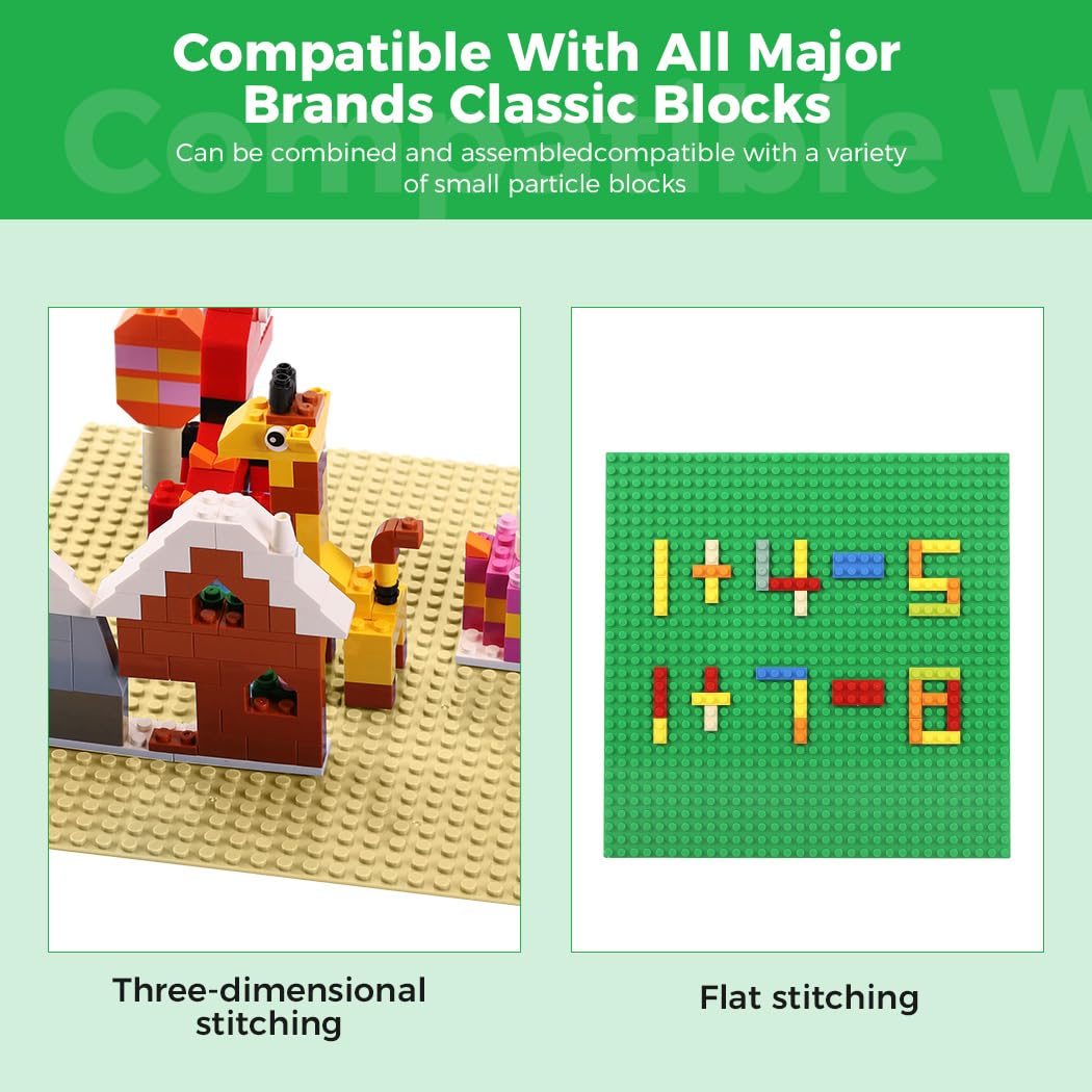 Etarnfly Classic Baseplates 8-pack color variety shows vibrant starter surfaces for creativity
