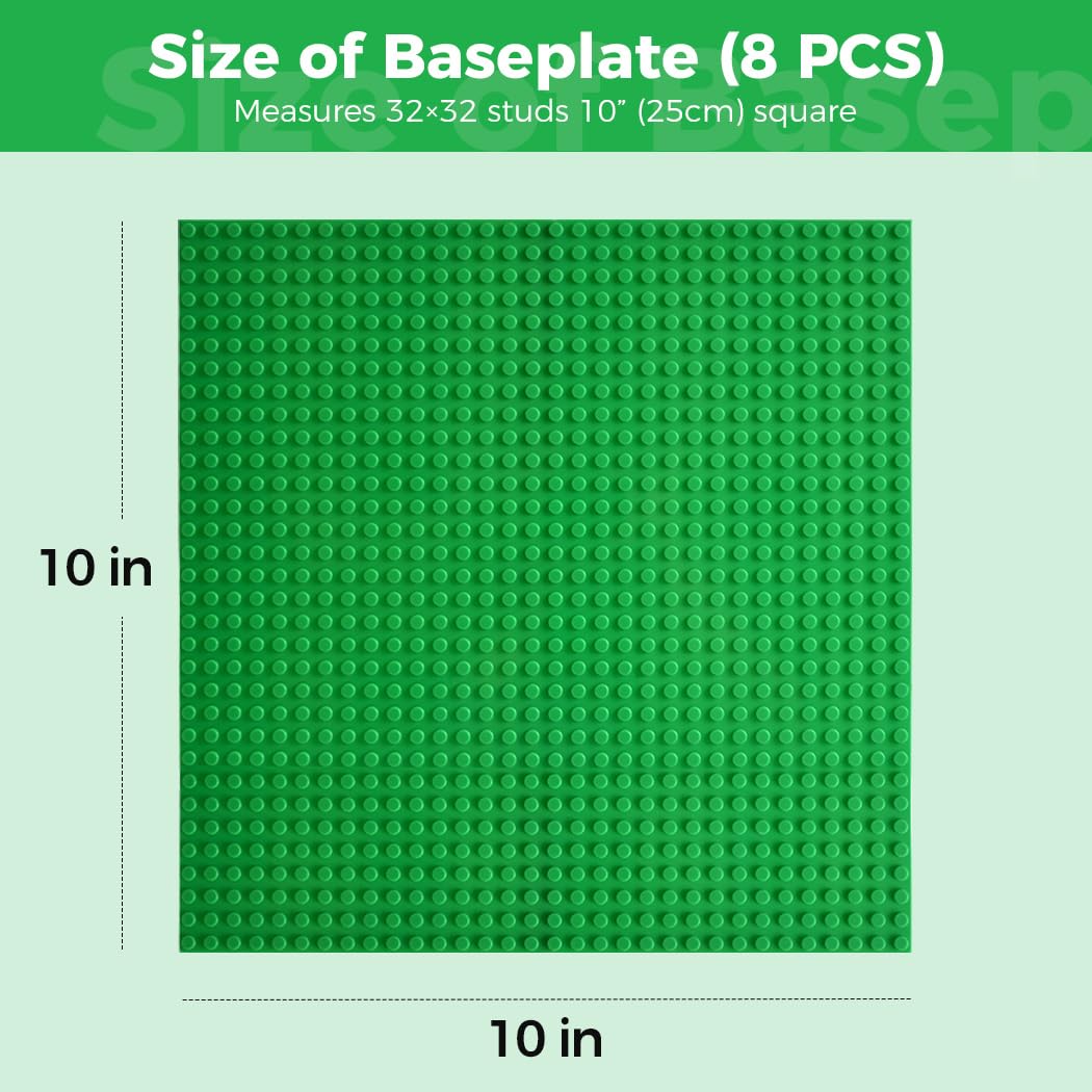 Etarnfly Classic Baseplates 8-pack easy storage and quick setup after playtime