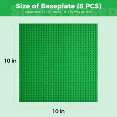 Etarnfly Classic Baseplates 8-pack easy storage and quick setup after playtime