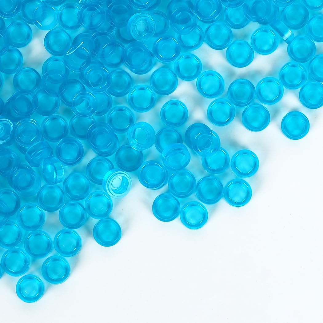 Etarnfly pixel bricks with 2800 transparent blue pieces for vivid mosaic art.