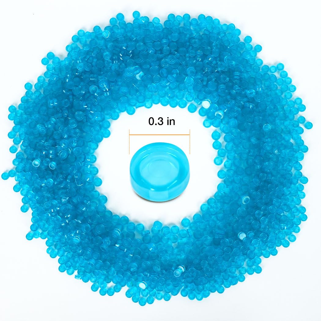 Etarnfly transparent blue pixel bricks for creative DIY projects and learning.