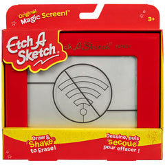 Etch A Sketch Classic Red Knobs highlight intuitive controls for precise horizontal and vertical lines