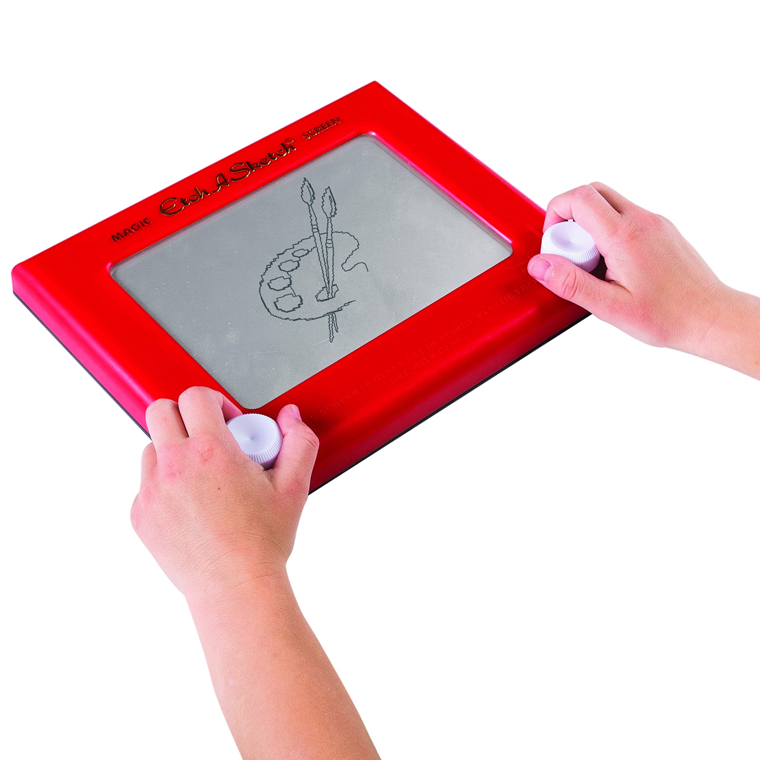 Etch A Sketch Draw with Knobs demonstrates kid-friendly drawing that sparks creativity