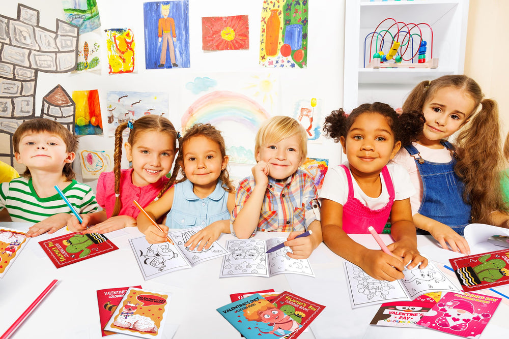 Eternity Sky valentines coloring book as a thoughtful non-candy gift option