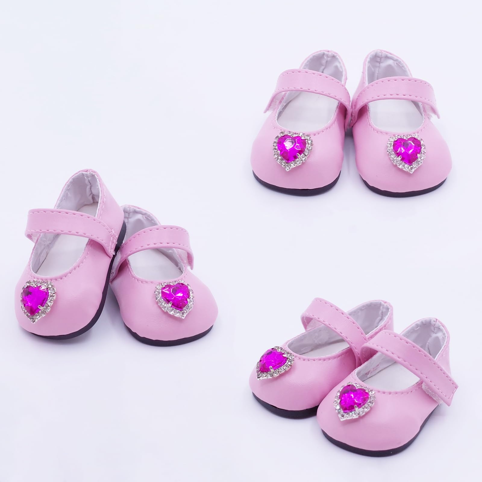 Etistta hot pink doll shoes set sandals give sunny outfit options