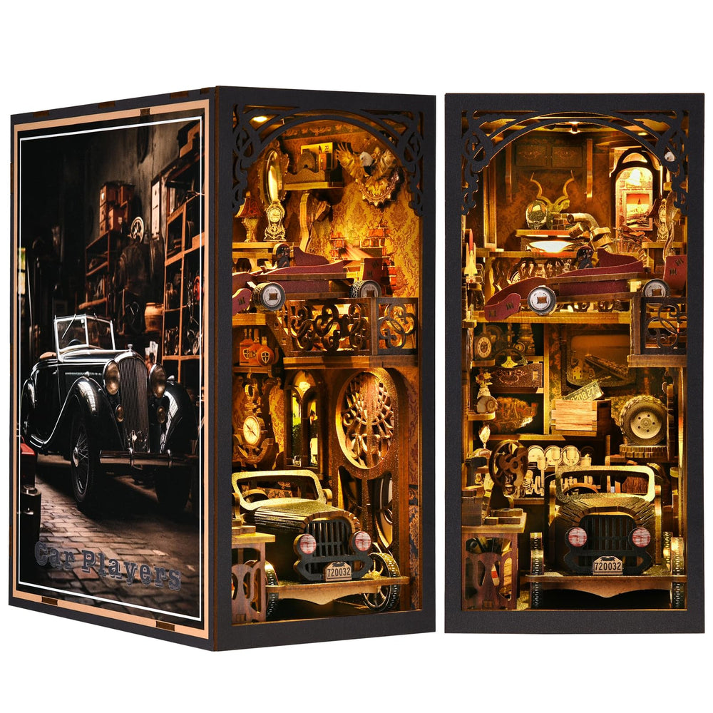 ETKVR Book Nook garage scene for eye-catching shelf display