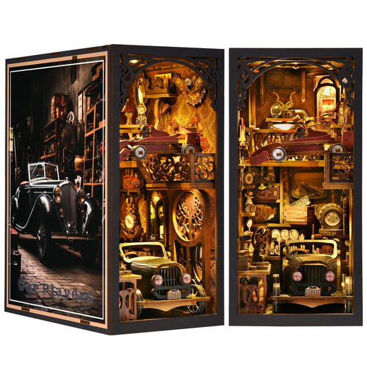 ETKVR Book Nook garage scene for eye-catching shelf display