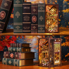 ETKVR Book Nook Kit cozy shelf decor for desks and shelves.