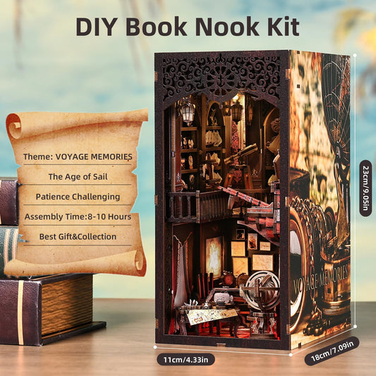 ETKVR Book Nook Kit interior scene invites imaginative shelf storytelling.