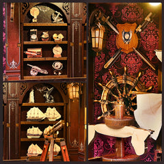 ETKVR Book Nook Kit wooden craftsmanship adds durable artisan charm.