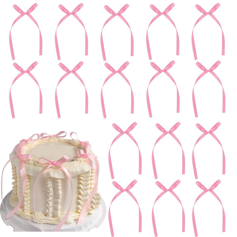 Etwgbaby black bow cupcake toppers for decorating cupcakes and desserts at celebrations
