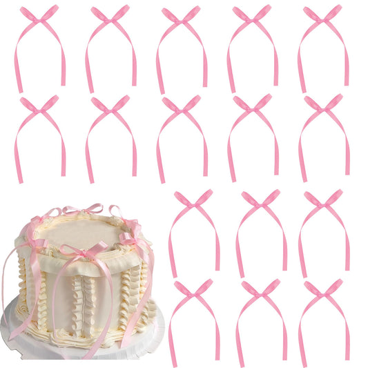 Etwgbaby black bow cupcake toppers for decorating cupcakes and desserts at celebrations