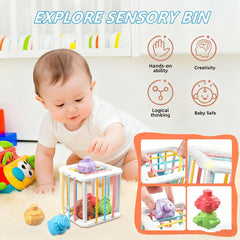 Etyat infant teether toy silicone calms gums while exploring textures
