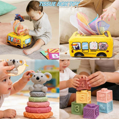 Etyat soft stacking rings and cubes encourage color shape differentiation and stacking skills
