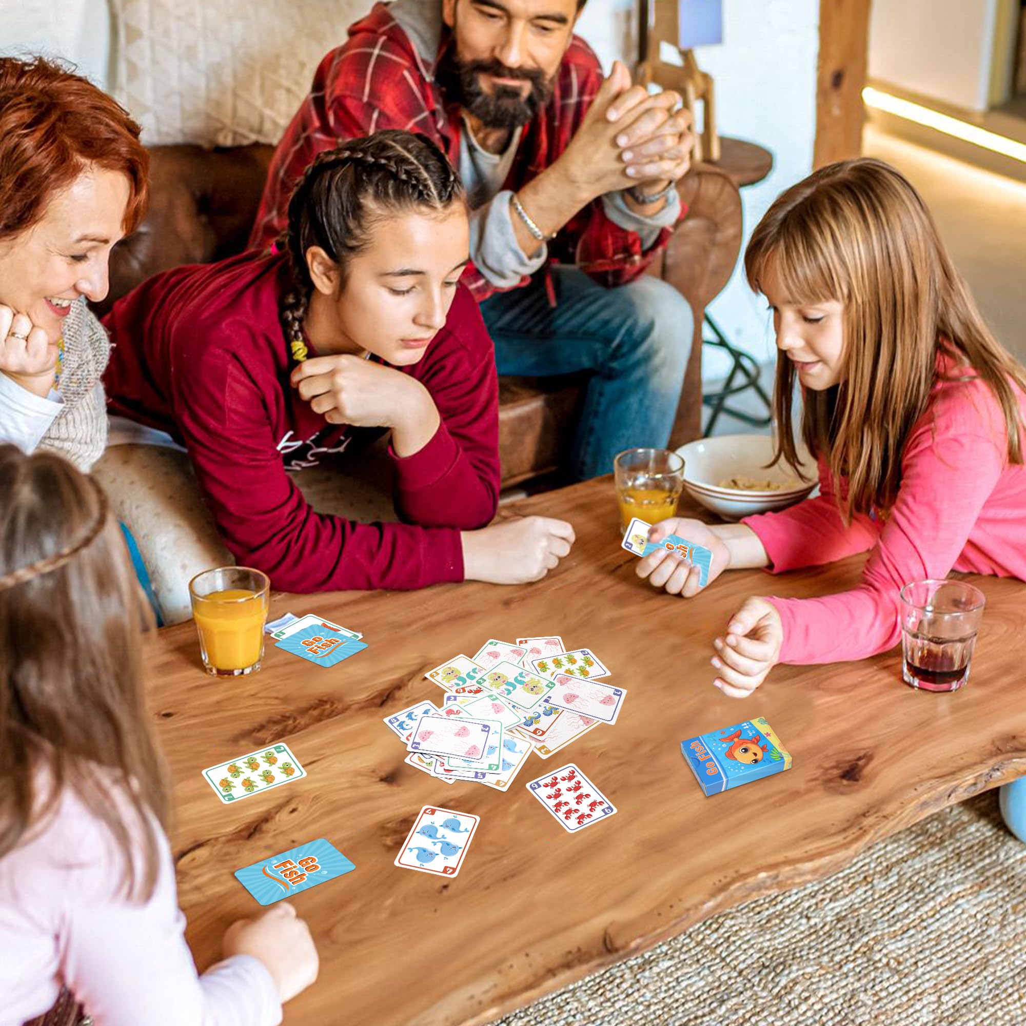 Etyishe 6-in-1 card games set box with six themes