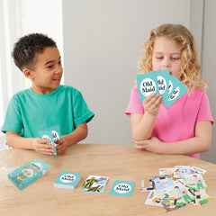 Vivid card designs by Etyishe enhance readability for young players.