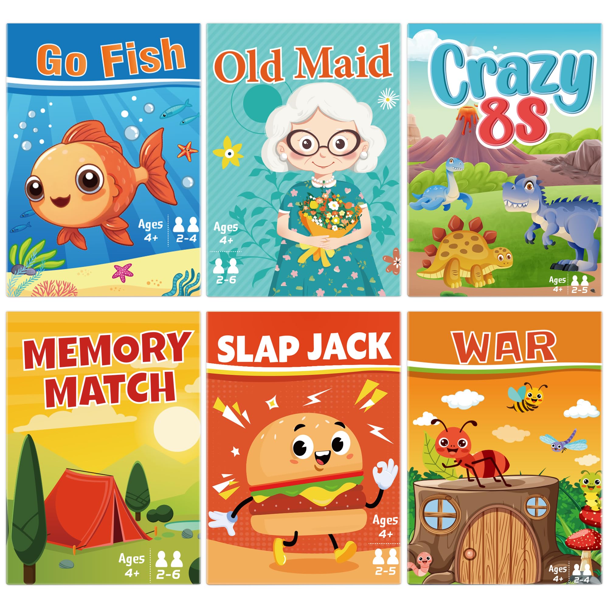 Etyishe Go Fish cards spread for family fun and learning numbers