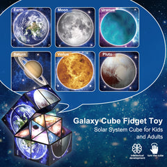 Euclidean Cube Star Cube compact 2.2-inch size fits bags and pockets.
