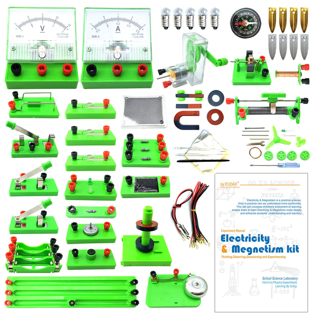 EUDAX basic electricity discovery kit for hands-on circuit learning