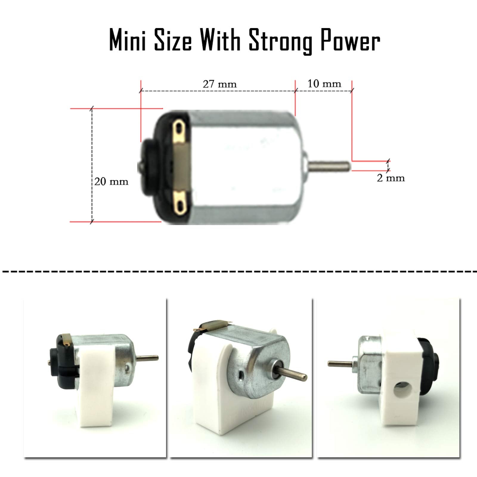 EUDAX motor mounting brackets secure DIY assemblies.