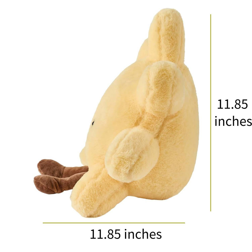 EUEGWYX smiling sun plush face with 3D eyes for cheer.