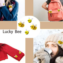 EUGFI hair clip with mini bees elevates simple accessory styling.