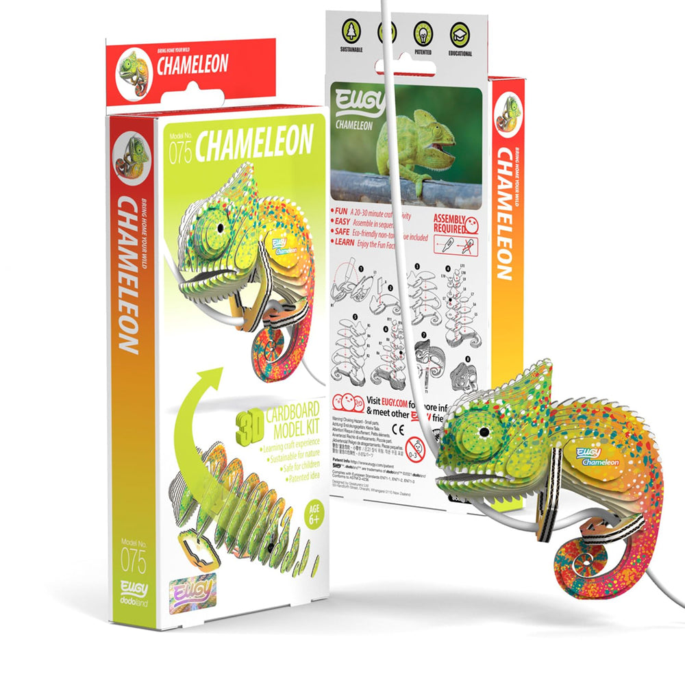 EUGY Chameleon 31-piece puzzle piece-count detail for cognitive exploration