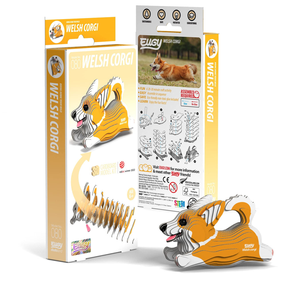 Eco-friendly cardboard materials used by EUGY for sustainable play.