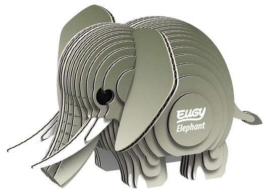 EUGY Elephant assembled puzzle, ideal educational decor and playful display