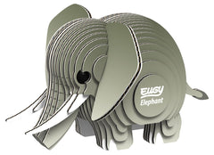 EUGY Elephant assembled puzzle, ideal educational decor and playful display