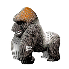 EUGY Gorilla 3D Puzzle assembled, eco-friendly educational toy for kids 6+
