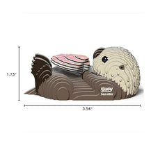 EUGY Sea Otter finished model ready for display and wildlife learning.