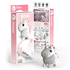 EUGY Unicorn assembly in progress with colorful pieces enhancing focus and problem-solving