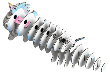 Eugy Unicorn Sky packaging emphasizes plastic-free, eco-friendly design.