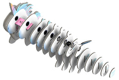Eugy Unicorn Sky packaging emphasizes plastic-free, eco-friendly design.