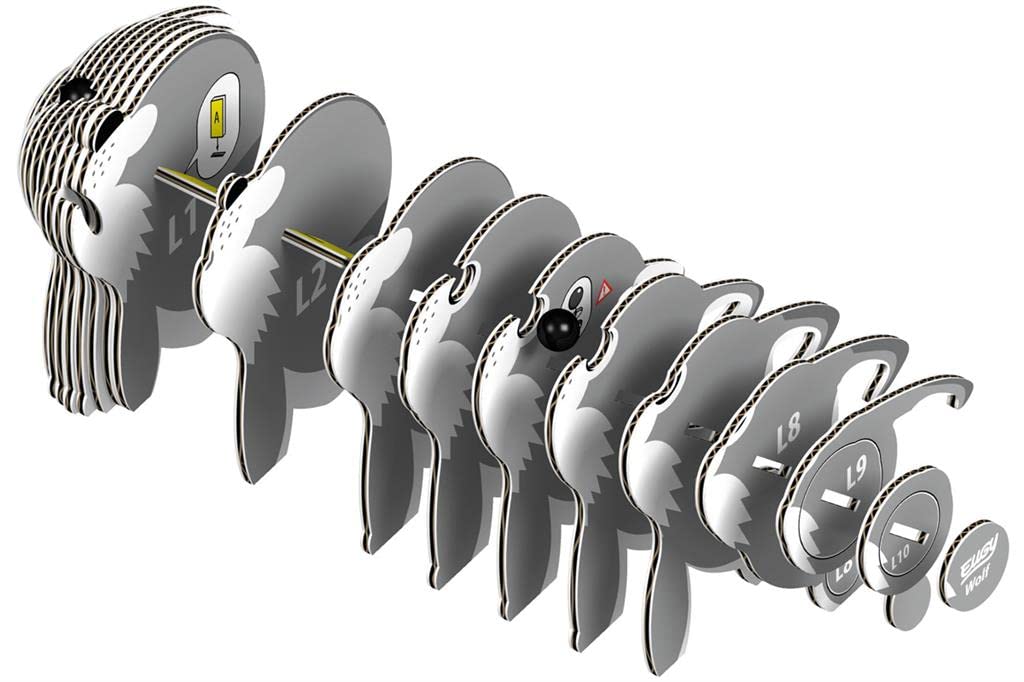 EUGY Wolf original design highlighting unique, patent-protected construction.
