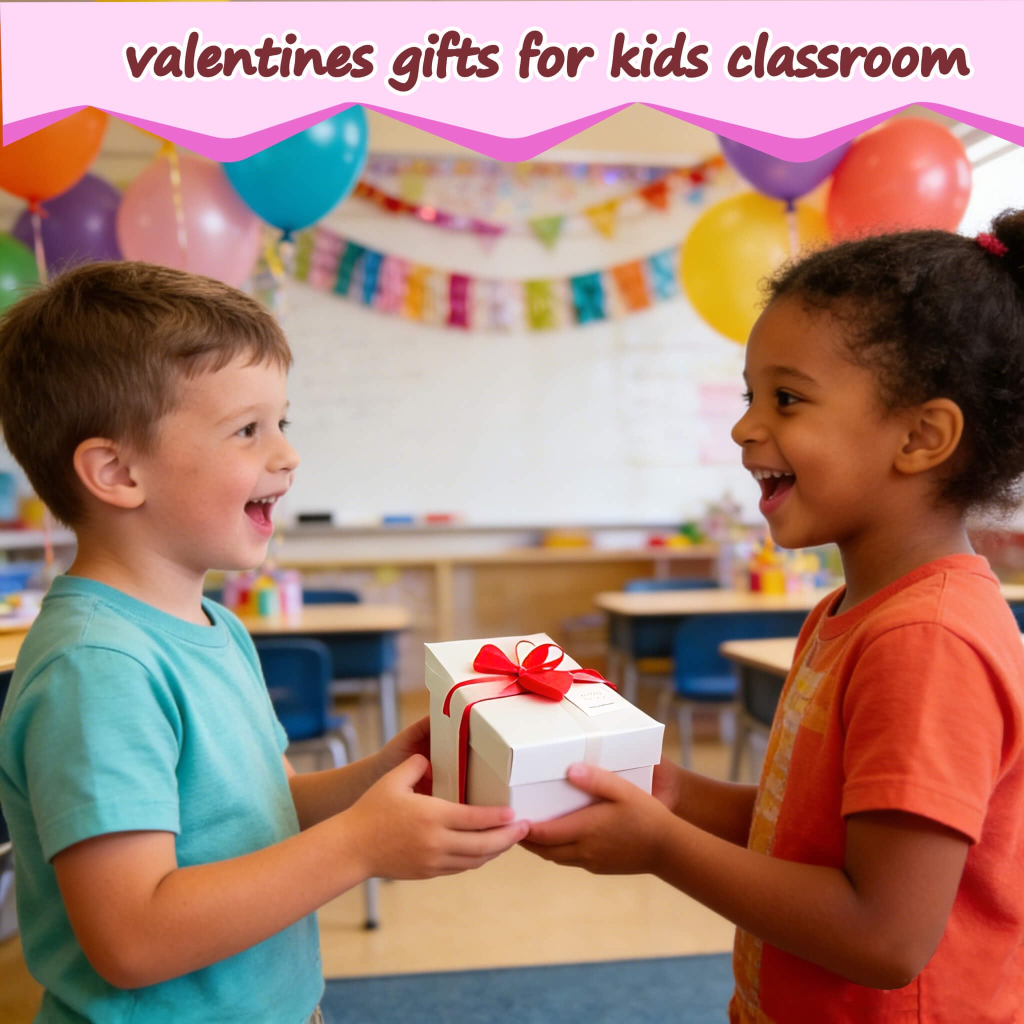 EUHQY Valentines Unicorn Heart Box Design 7 — pairs with ice-cream erasers for a fun bundle.