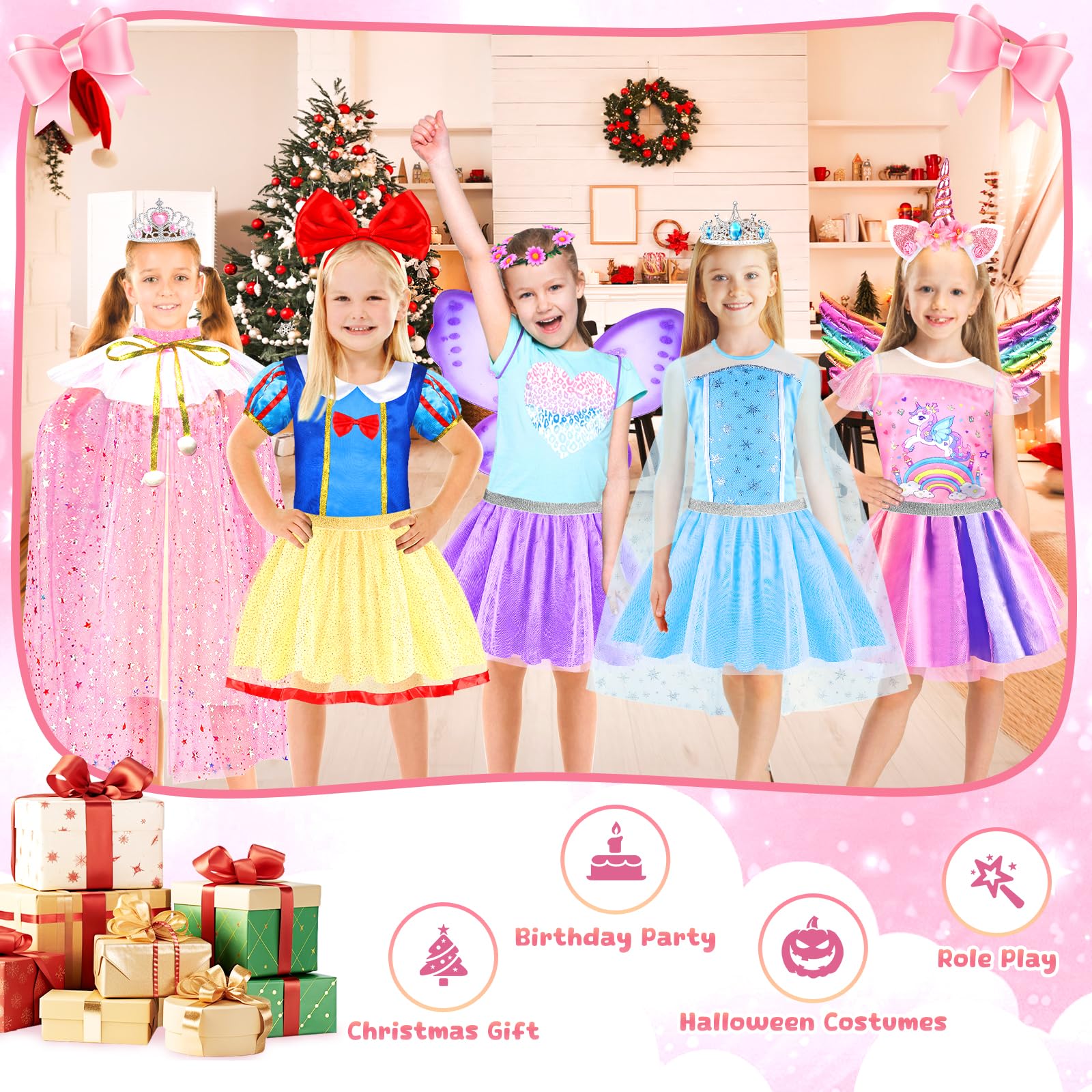 EULRGAUS dress-up set in use, great for kids' parties and pretend play.