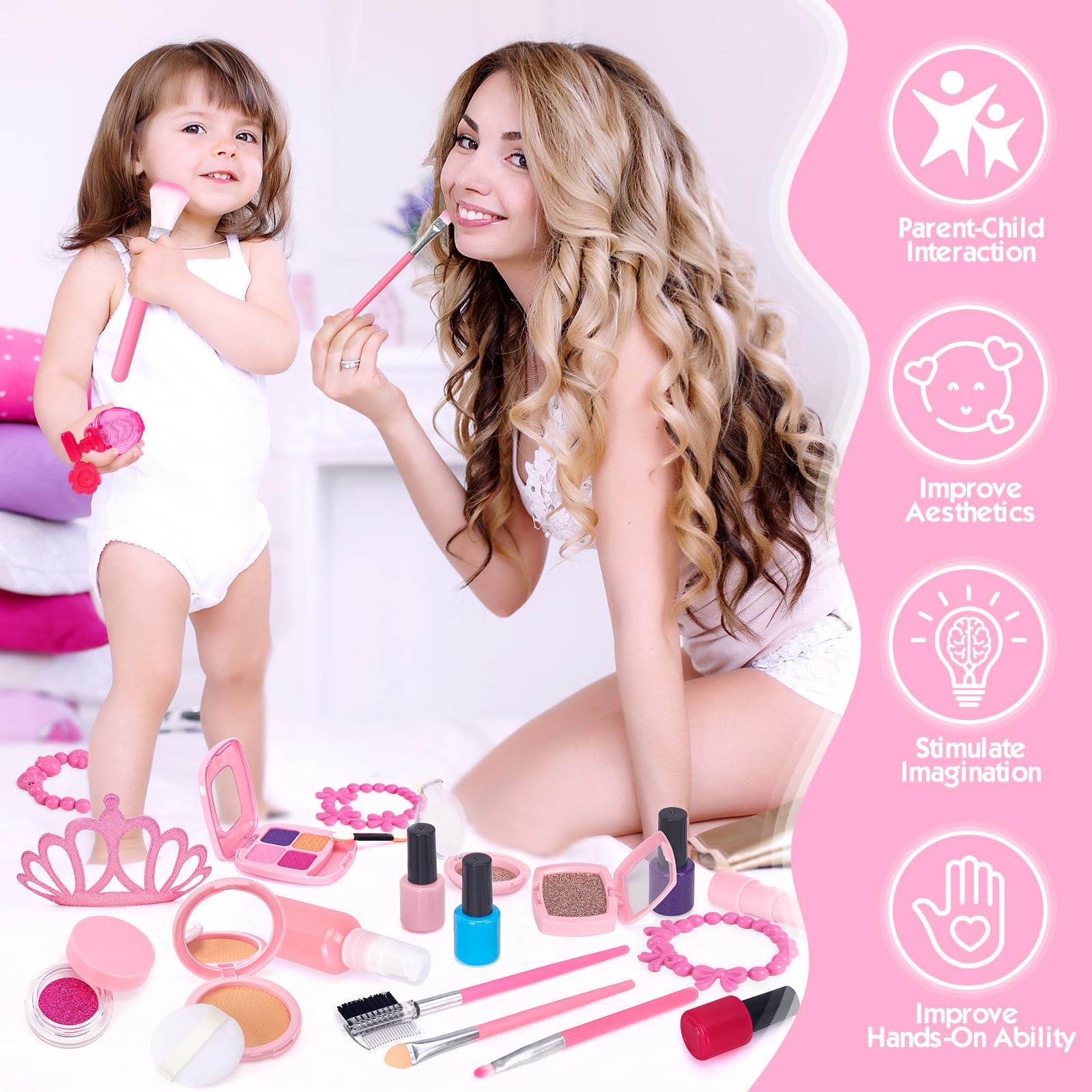 EULRGAUS makeup brushes set supports realistic pretend application