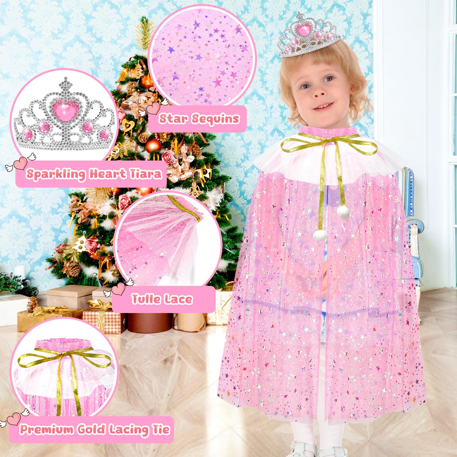 EULRGAUS rainbow wings enhance imaginative flight during play.
