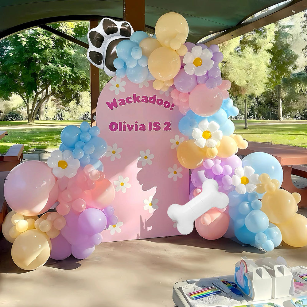 EUMIRO pastel color balloons create a dreamy photo backdrop.