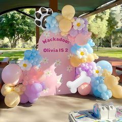 EUMIRO pastel color balloons create a dreamy photo backdrop.
