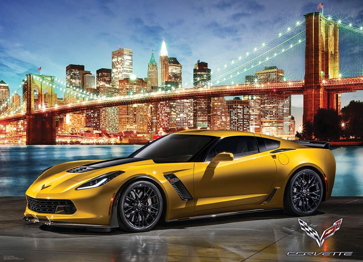 Finished EuroGraphics Corvette Z06 puzzle image ideal for wall display or gift
