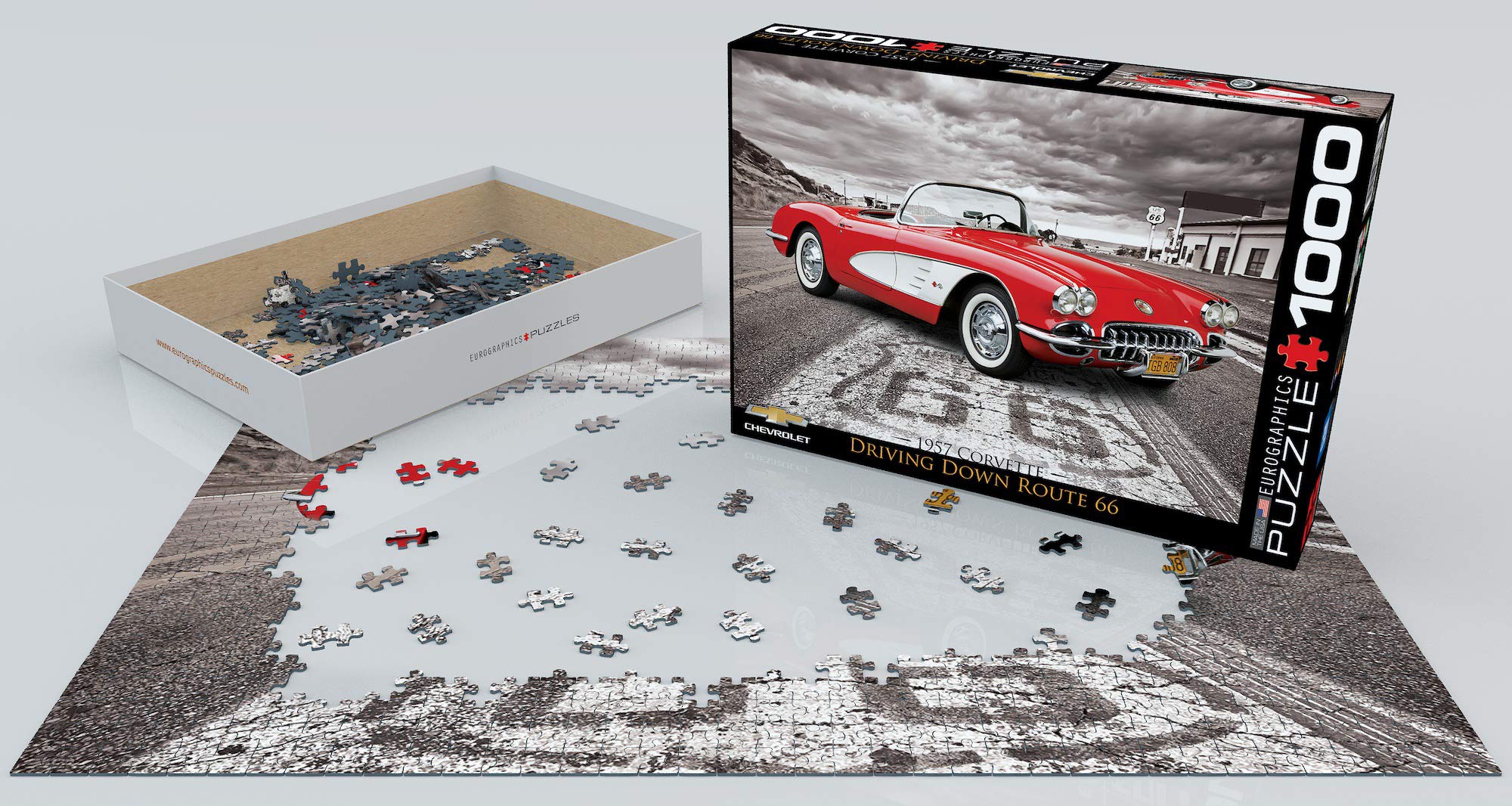EuroGraphics blue board puzzle pieces ensure durable, high-quality construction for long sessions.
