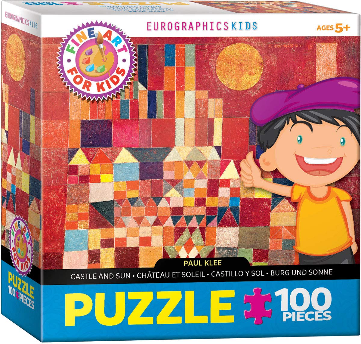 EuroGraphics Castle and Sun puzzle by Paul Klee; art-inspired challenge for kids