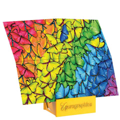 EuroGraphics stand folds flat for compact storage after puzzling