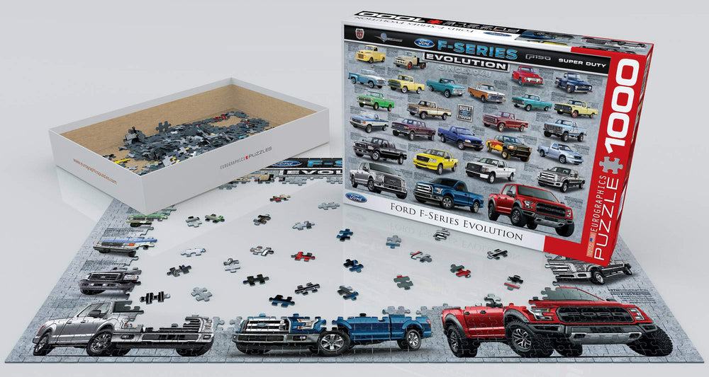 EuroGraphics Ford F-Series Evolution piece closeup, showing detailed model imagery